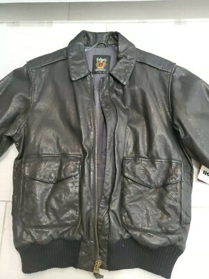 SCHOTT NYC LEATHER NEW  Vintaged JACKET RARE  Black w/tags Stunning sz Large