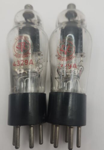 Pair STC 4329A Western Electric 329A Audio Valve Vacuum Tube Vintage TV7 Tested - Picture 1 of 7