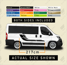 Fits Fiat Ducato L1 (2006-On) - Side Stripe Van Decal Camper Stickers Motorhome