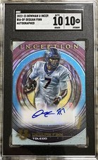 2022-23 Bowman University Inception Dequan Finn Auto Autograph SGC 10/10