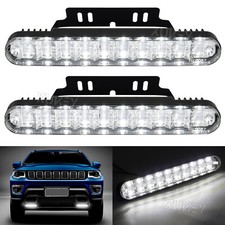 2 Pcs 12V 20 LED Daytime Running Bright Car DRL Fog Lights Strips Driving Lamp