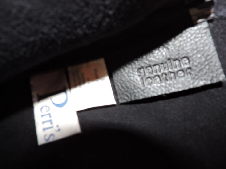 Vintage Genuine Leather Fringed Suede Black Western Show Chaps by Perri’s Child - Image 3 of 4