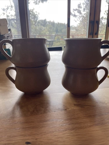 Denby Langley Ode Teacup Set Of 4 EUC