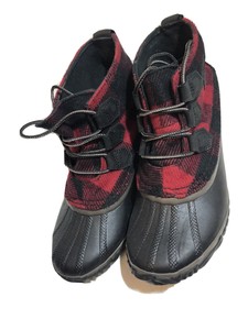 sorel plaid duck boots