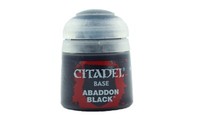Base Abaddon Black 12Ml Citadel Farben Games Workshop 21-25 Acrylfarbe Neu/Ovp