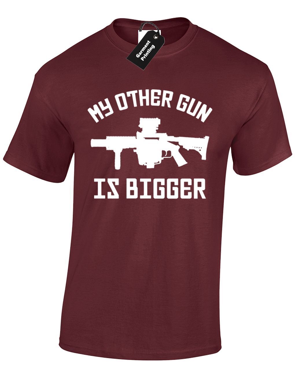 ALTRA MY OTHER GUN IS LARGE T SHIRT UOMO DIVERTENTE GIOCATORE RUDE GAMING PC