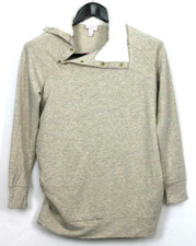 INGRID ISABEL Size S Women's Top Maternity Snap Sherpa Collar Sweatshirt