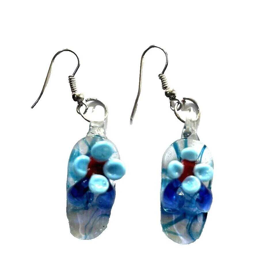 Pendientes de Moda de Playa de vidrio