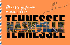 Greetings from Nashville, Tennessee Postcard &ndash; 5.5x8.5 Glossy Custom Design