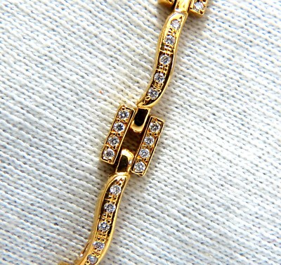 18kt Diamanten Perlen besetzt Rankenarmband 1,30ct**