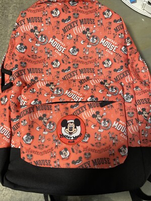 WALT DISNEY PRESENTS THE MICKEY MOUSE CLUB BACKPACK NWT IN PLASTIC SHIP FAST!!