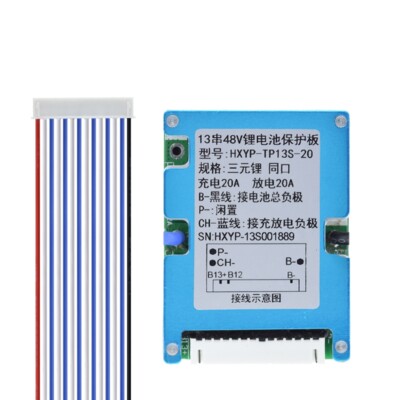 18650 Battery TECNOIOT BMS 13S 48V 20A Per Batterie Li-Ion 18650 - Scheda Protezione Con Equilibrio, 2 Pezzi Batteria Li-Ion Protezione BMS - Foto 8