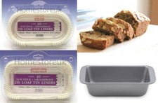 Image of 1LB/2LB 40PACK LOAF TIN LINER PAPER CAKE BAKING CASE NON STICK BAKING BREAD TRAY