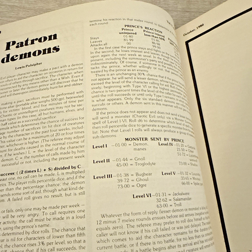 TSR Dragon Magazine Issue #42 October 1980 - Picture 4 of 11