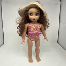 Disney ILY 4EVER Brown Wavy Hair Bluish Green Eyes 18" Doll