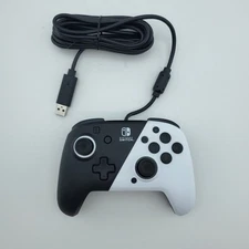 PDP 500-134-1 Rematch Wired Gaming Controller Black White for Nintendo Switch