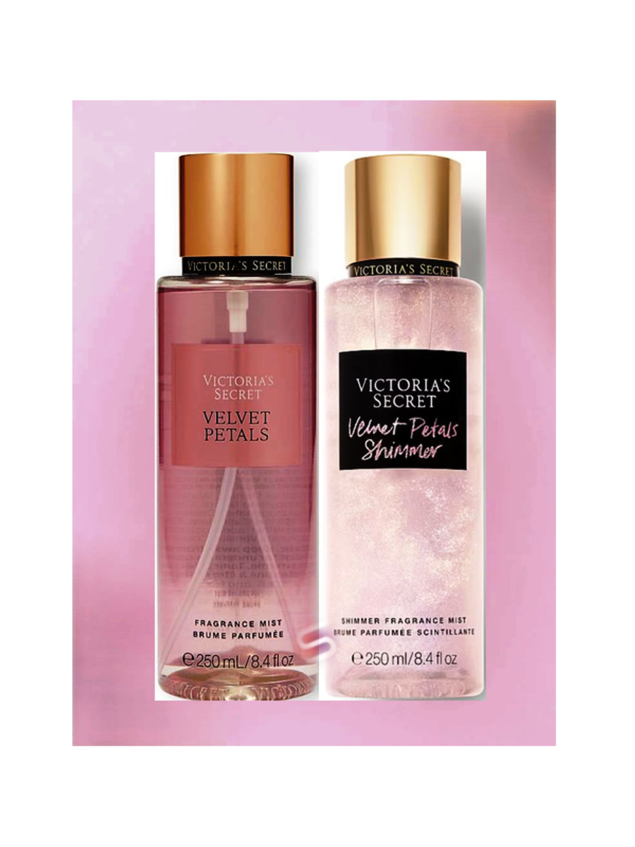 Victoria's Secret! VELVET PETALS Fragrance Mist + Shimmer Mist Duo