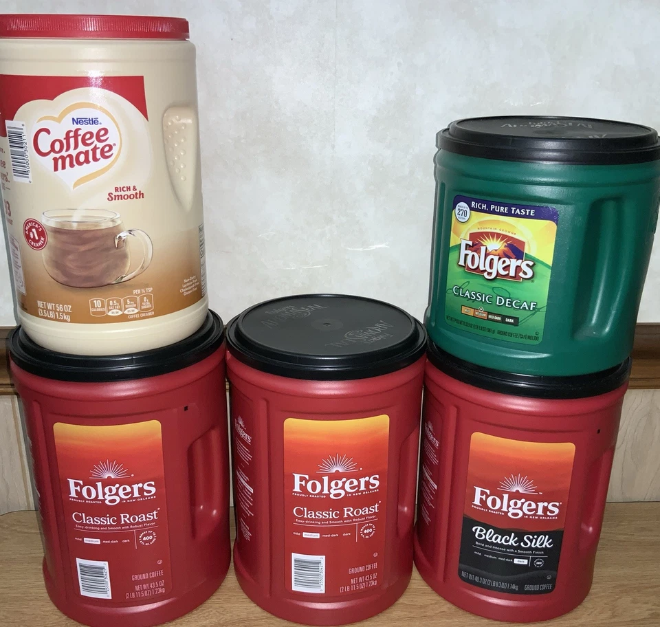 Empty Folgers And Coffee Mate Containers - Image 2 of 3