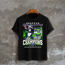 Mascot Seattle Seahawks 2025 Nfc West Division Champions Tshirt