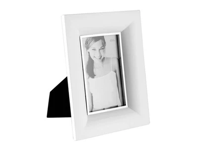 Cadre Photo En Bois, 15x10 Cm, Blanc H&H - Photo 1/3