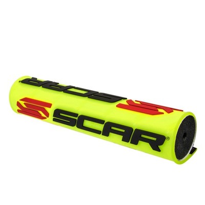 Protector/morcilla de manillar scar 3d (para manillar con barra)-amarillo fluor
