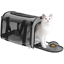 Cat Carrier Backpack - Multifunctional, Firm Foldable with Roll-Up Shade, B...