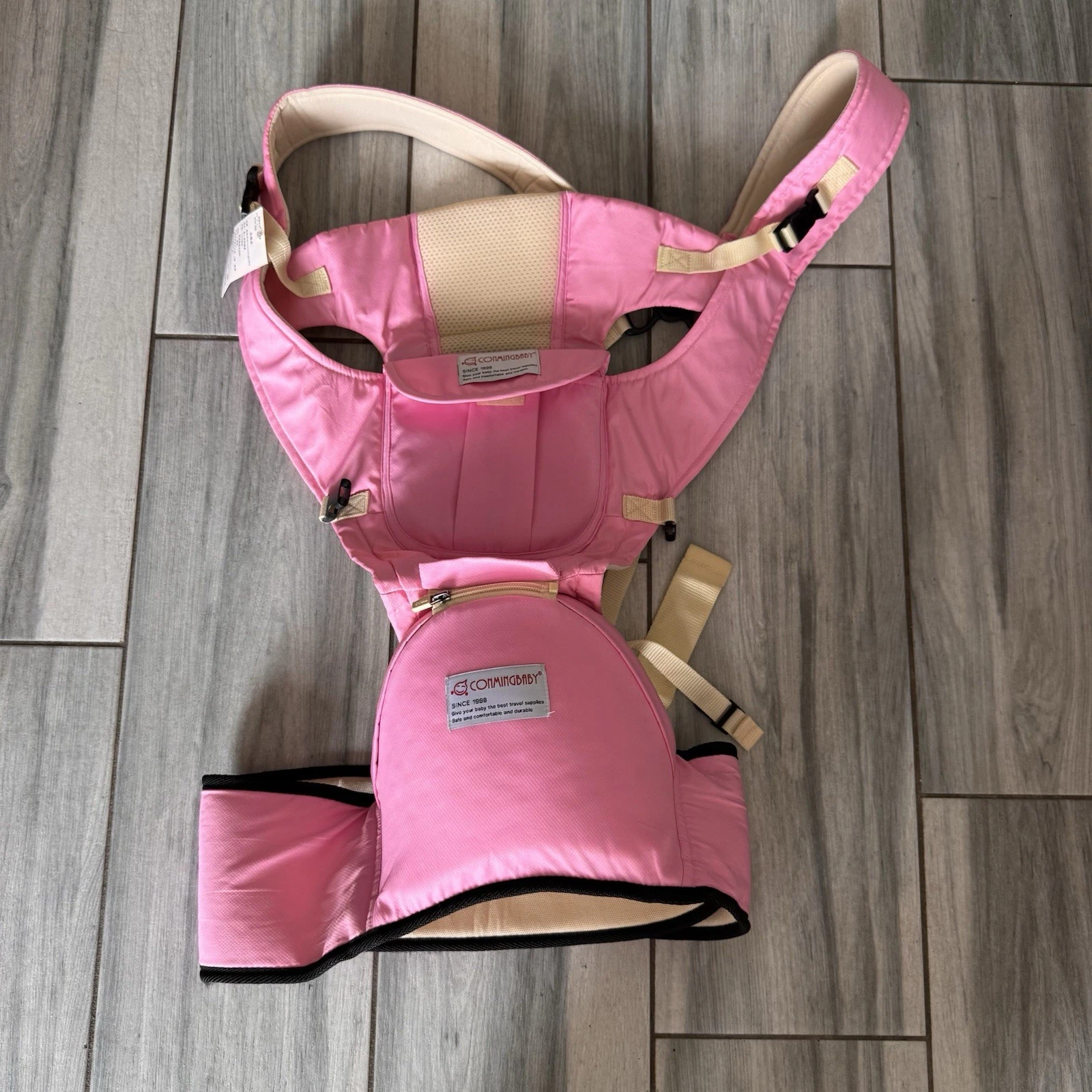 Girls 3-1 Conning Pink Baby Carrier With Detachable Hip Seat