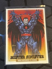2024 SkyBox Marvel Masterpieces 92 Platinum Mister Sinister #58 Leather