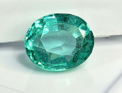 Zambian Green Natural Emerald Oval Cut 7-9 Ct Loose Certified Gemstone TQ1297