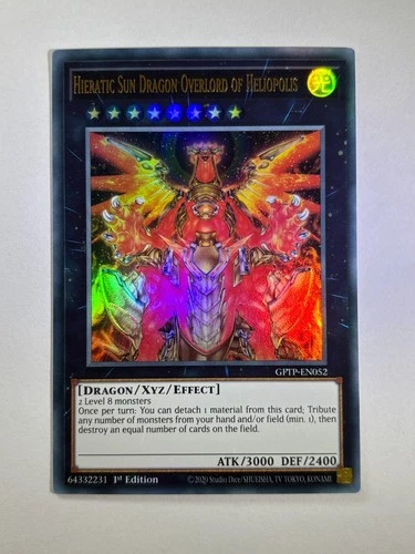 Hieratic Sun Dragon Overlord of Heliopolis GFTP-EN052 Ultra 1st YuGiOh Card NM