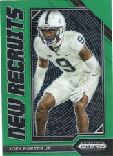 Joey Porter Jr 2023 Prizm Draft Green New Recruits #NR-24 Bx14b