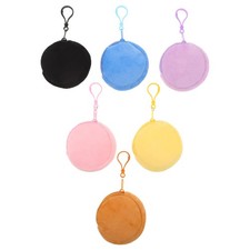 6 Pcs Children's Plush Purse Small Wallet for Women Change Holder