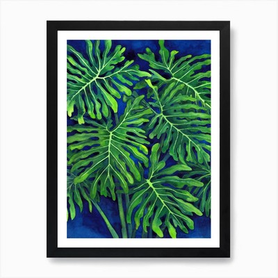 Philodendron Xanadu 1 Art Print Framed Wall Art Poster Canvas Print Picture