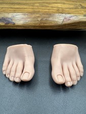 New! Silicone Foot Model Nail Practice Feet Insertable Toe Nails Manicure Foot