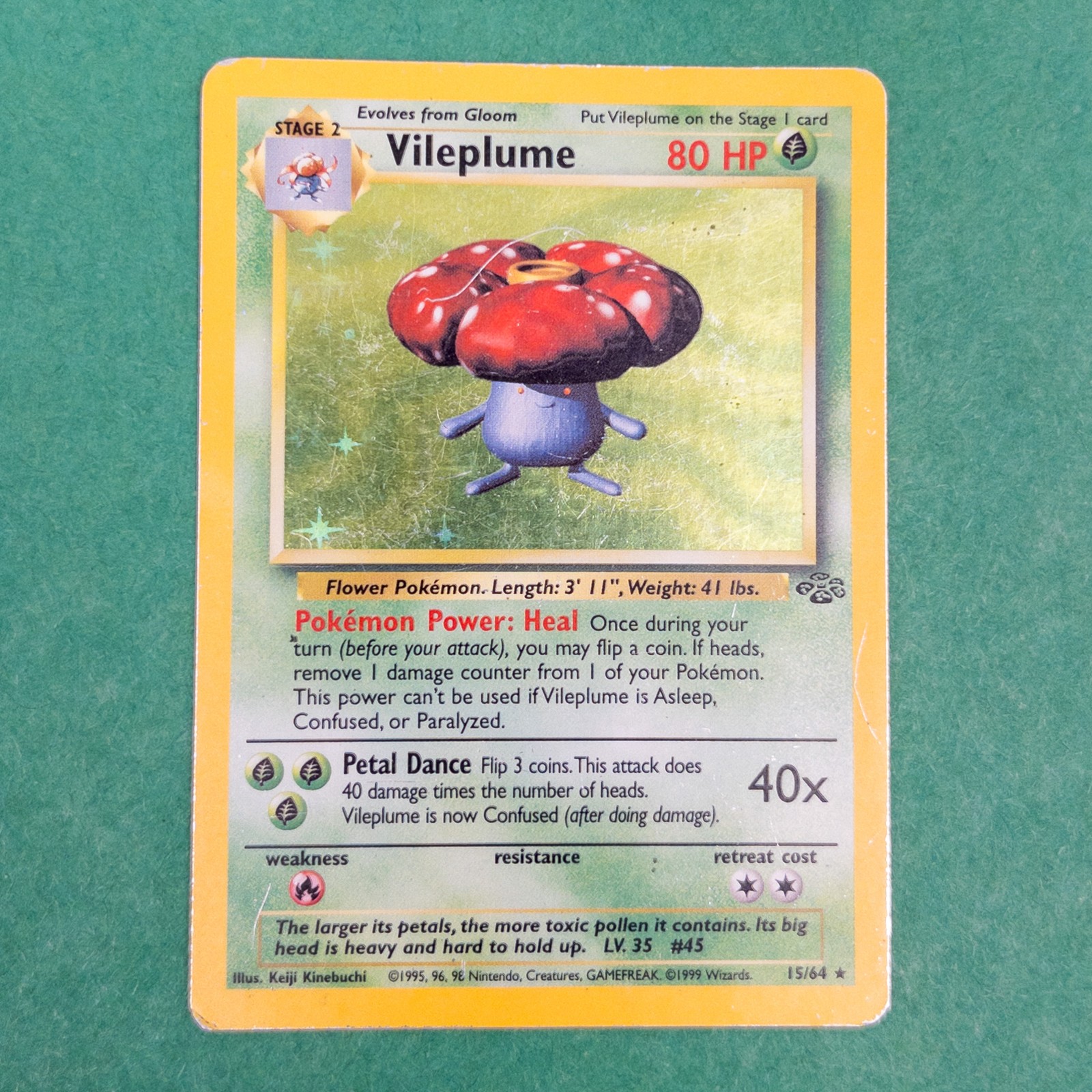 Pokemon Card - Jungle 15/64 - VILEPLUME (holo-foil) *NM/PL*