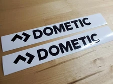 dometic rv ac Decals Stickers replacement (2) Gloss black 8" fast USA