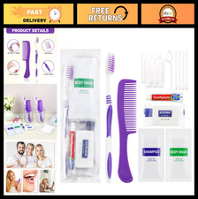 10 Pack Hygiene Kit - Travel Toiletry Set, Disposable Care Package for Hotels, C