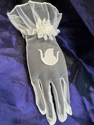 Ladies Auxiliary, DOI, Daughters of ISIS Eastern Star chiffon Gloves