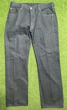 Vintage Y2K Levi's 501 Button Fly Jeans Mens 36x32 Made in Mexico Dark Navy Blue
