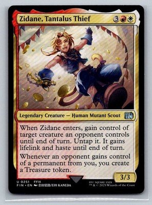 ZIDANE, TANTALUS THIEF FINAL FANTASY 251 UNCOMMON MAGIC: THE GATHERING - NM/M