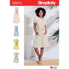 Simplicity Sewing Pattern 8914 Misses Dress Size 14-22