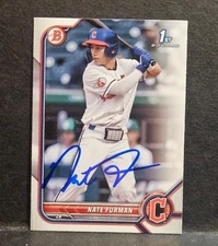 2022 Bowman Draft Nate Furman 1st Bowman Non-Chrome Auto Signed IP Guardians