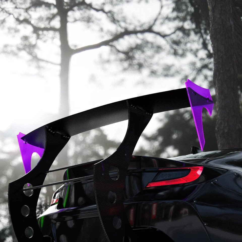 PLACAS DE EXTREMO DE ALERÓN ACRÍLICO UNIVERSAL - PRETALADRADAS (JUEGO DE 2) Se adapta a cualquier ala Foto 3 de 4