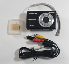 Olympus X-42 12.0MP Digital Camera Black memory, cables