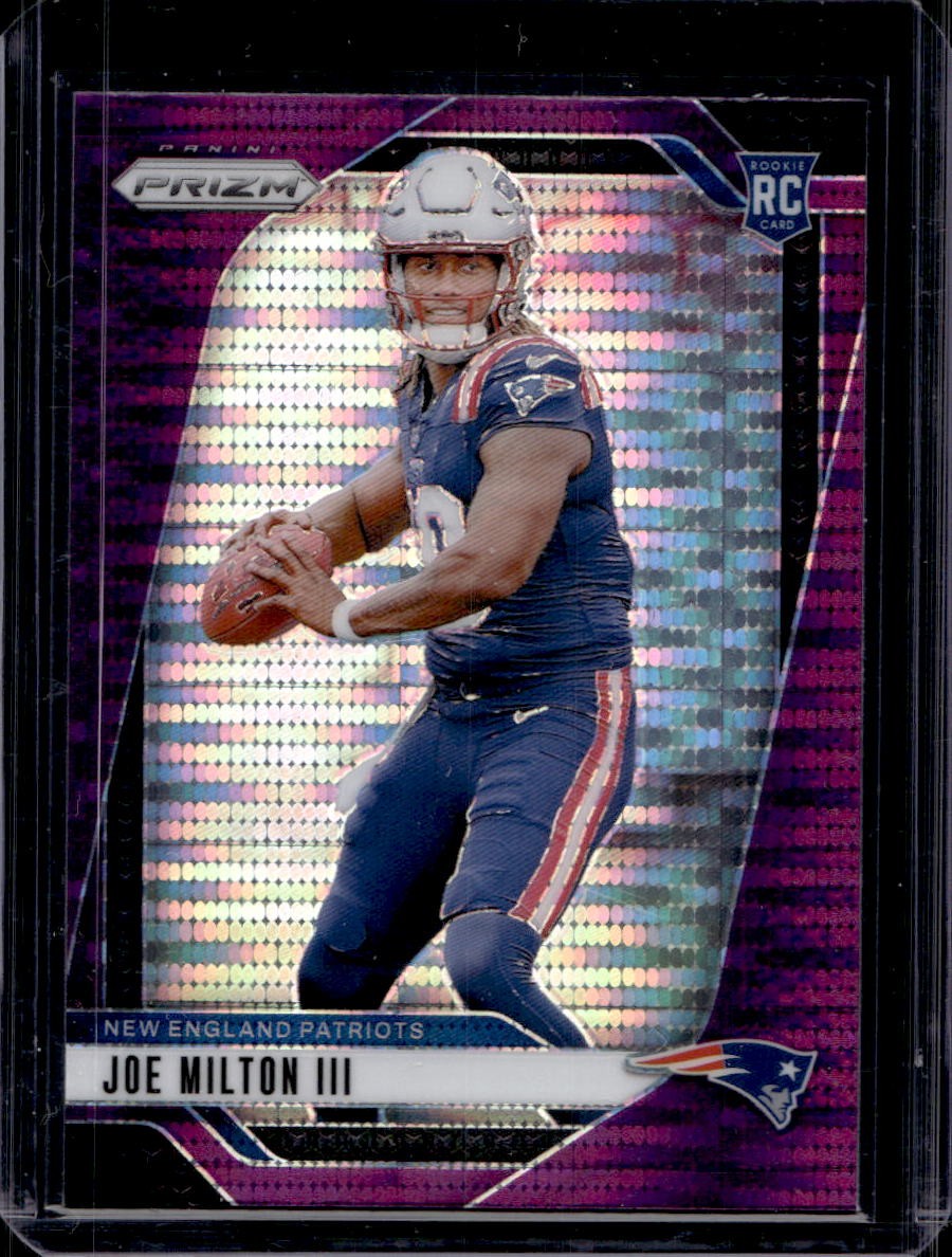 Joe Milton II 2024 Panini Prizm #354 Purple Pulsar Rookie