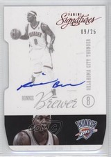 2012-13 Panini Signatures Red Die-Cut 9/25 Ronnie Brewer #129 Auto 0c2