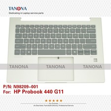 New N98209-001 For HP Probook 440 G11 Palmrest Upper Case Backlit Us Keyboard