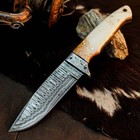 8.8" Camping Bush craft Damascus Knife Handmade Full Tang Resin Handle +Sheath — photo 2