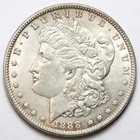 1888 $1 Morgan Silver Dollar Uncirculated - RAW - Lightly Toned / Great Luster