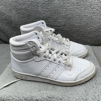 #ad Adidas Top Ten Hi Shoes Mens Size 11 White Leather High Top FV6131 Sneakers $39.99